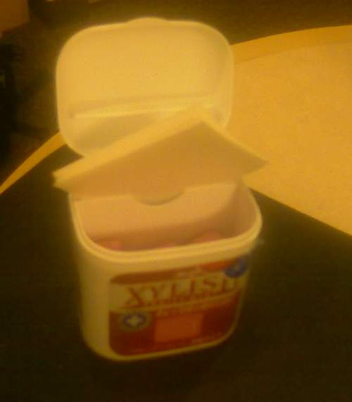 Kaugummi mit Einpackpapier für danach.